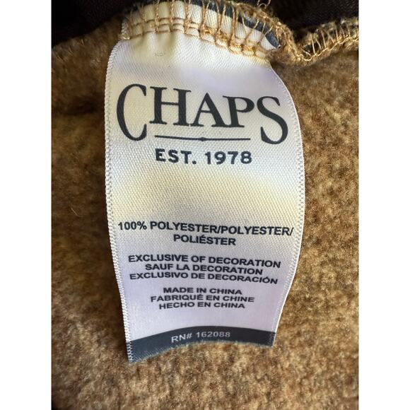 Chaps Men’s Quarter-Zip Tan Pullover Sweater size Large - Picture 7 of 7